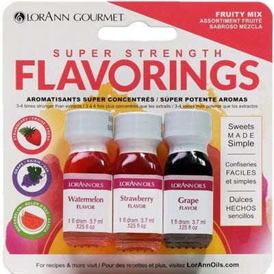 AROMATIZANTES CONCENTRADOS FRESA,UVA Y SANDIA 3 UND