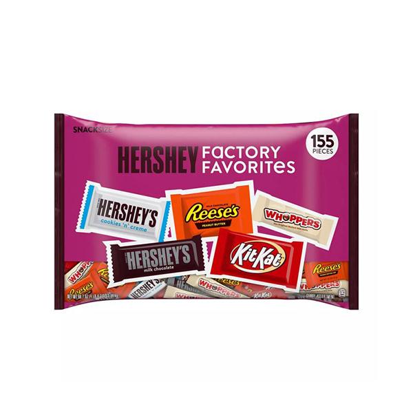 HERSHEYS  FACTORY FAVORITES 155PIECES