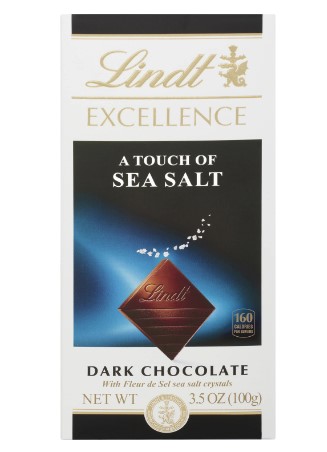 CHOCOLATE LINDT DARK WITH SEA SALT 100GR