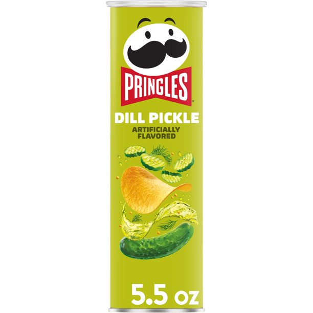 PRINGLES SCREAMIN DILL PICKLE 158G