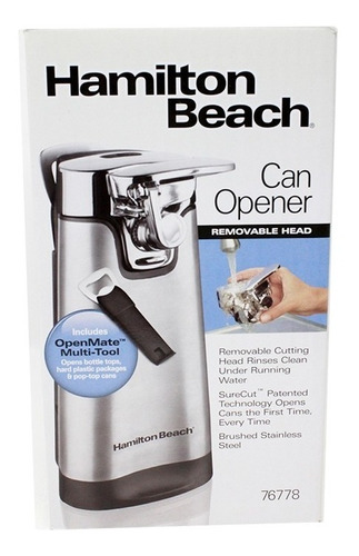 HAMILTON BEACH REMOVABLE HEAD CAN OPENER