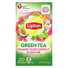 LIPTON GREEN TEA ORANGE PASSIONFRUIT JASMINE 20 BAGS