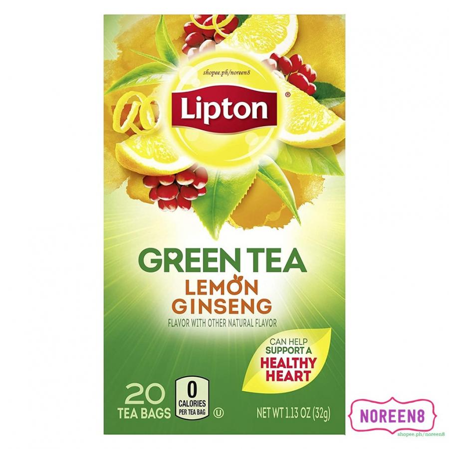LIPTON GREEN TEA LEMON GINSENG