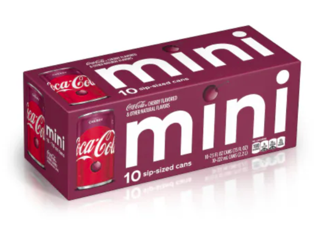 MINI COCA COLA CEREZA 10UND