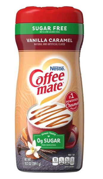COFFEE MATE VAINILLA CARAMEL SUGAR FREE 289.1GR