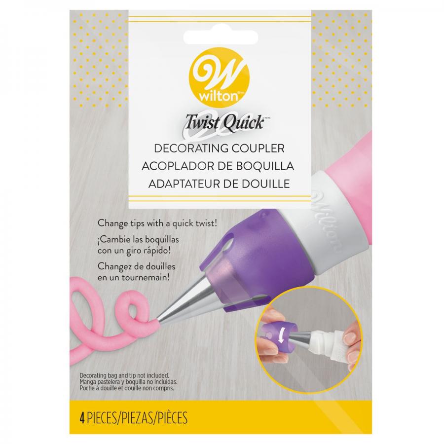 ACOPLADOR DE BOQUILLA WILTON 4 PIEZAS
