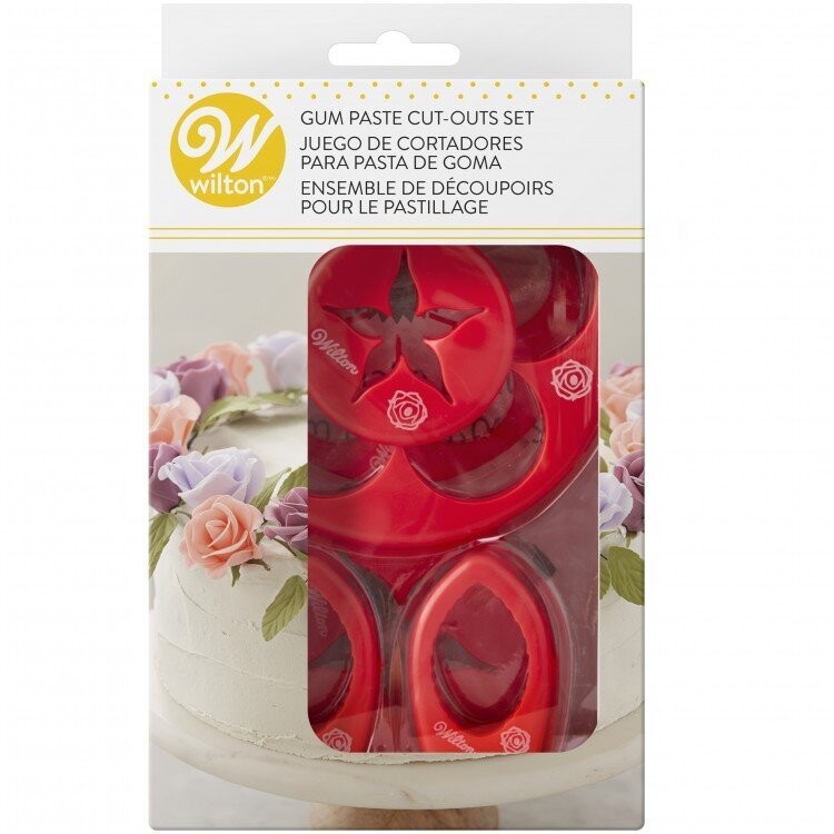 JUEGO DE CORTADORES PARA ROSA DE PASTA DE GOMA WILTON