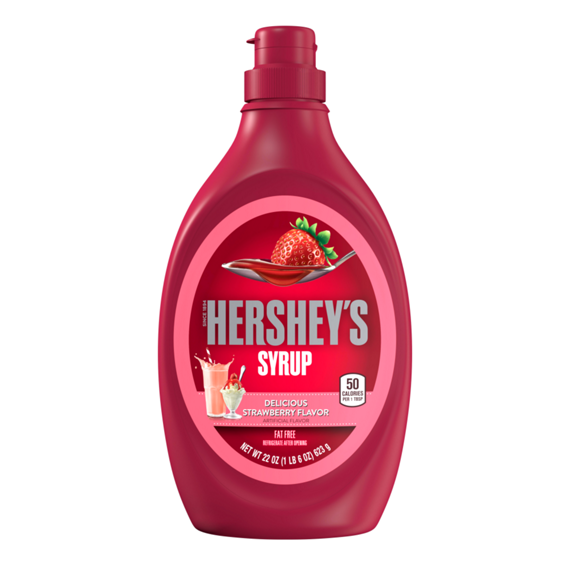 HERSHEYS SYRUP DELICIOS STRAWBERRY FLAVOR 623GR
