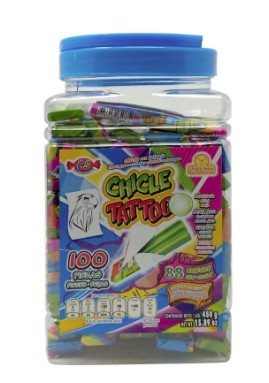 CHICLE TATTOO ENVASE 100UND
