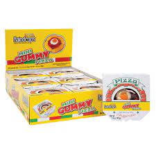RAINDROPS MINI GUMMY PIZZA 12UND