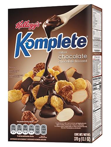 CEREAL KELLOGGS KOMPLETE CHOCOLATE 370GR