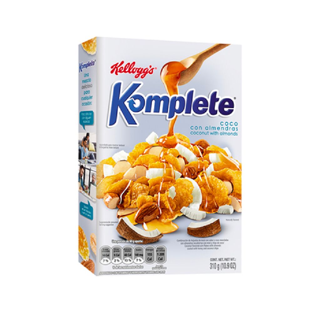 CEREAL KELLOGGS KOMPLETE COCONUT WITH ALMONDS 310GR