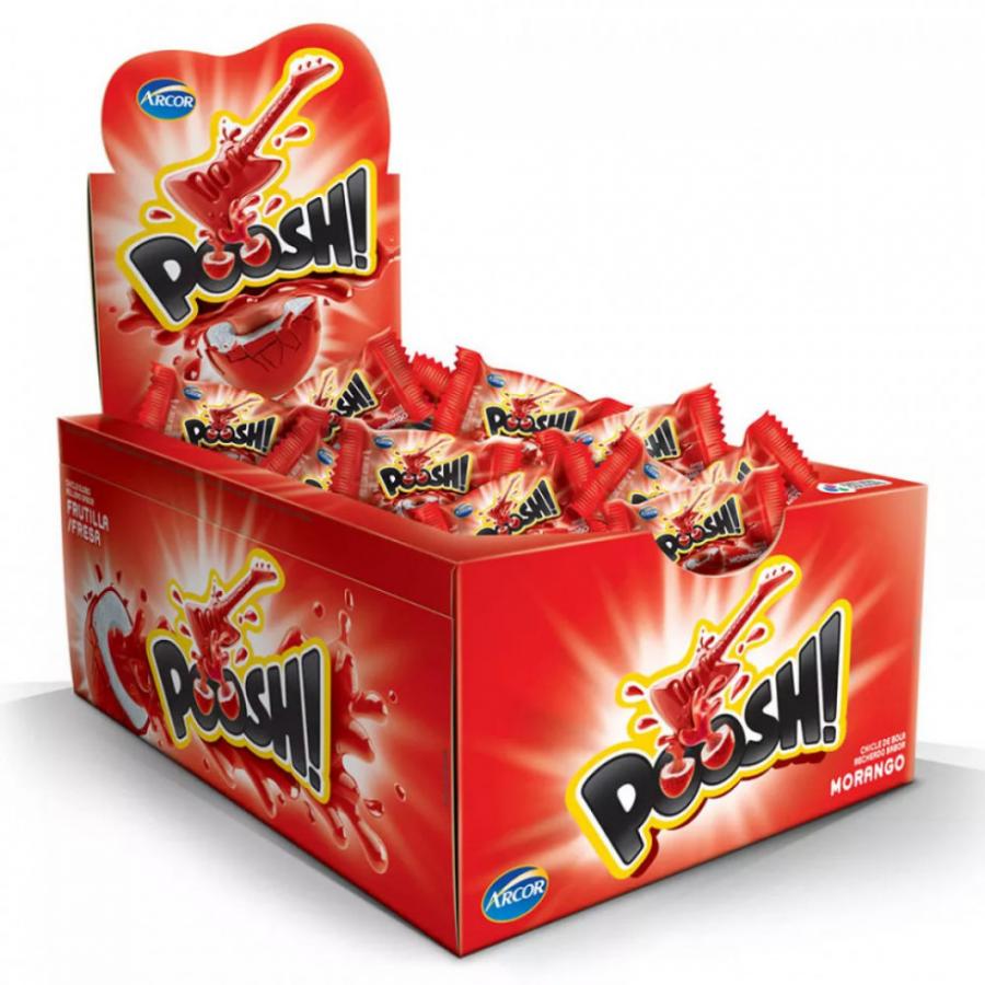 CHICLE POOSH FRESA 40UND