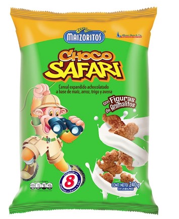 CEREAL MAIZORITOS CHOCO SAFARI  240G
