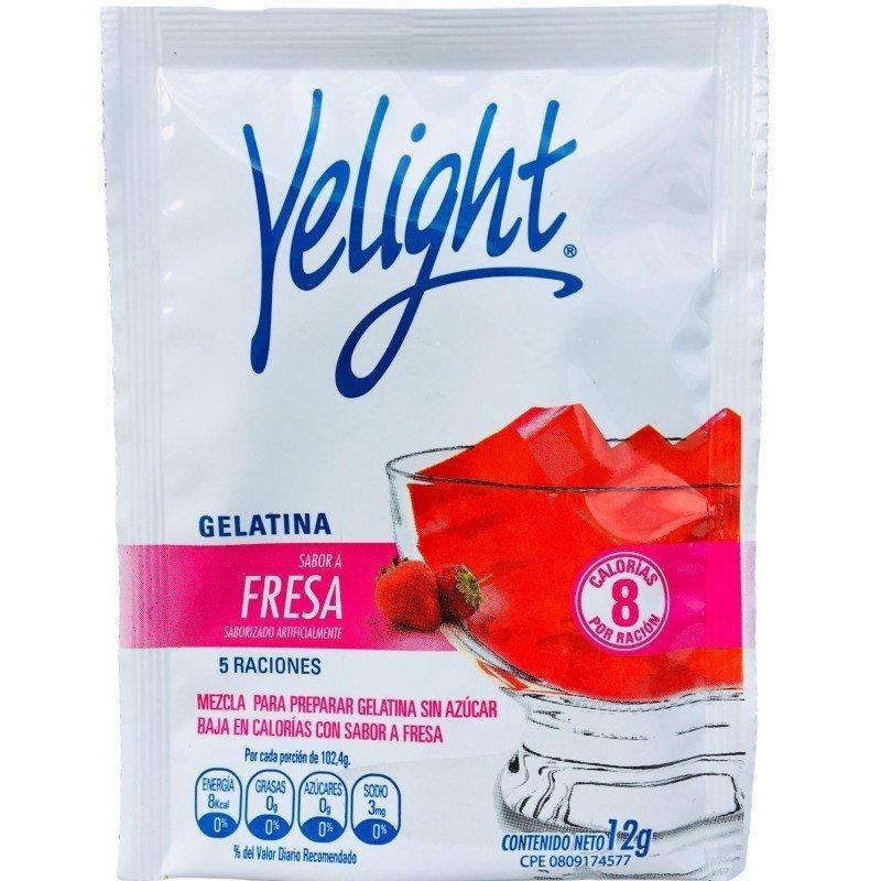GELATINA YELIGHT FRESA 12GR