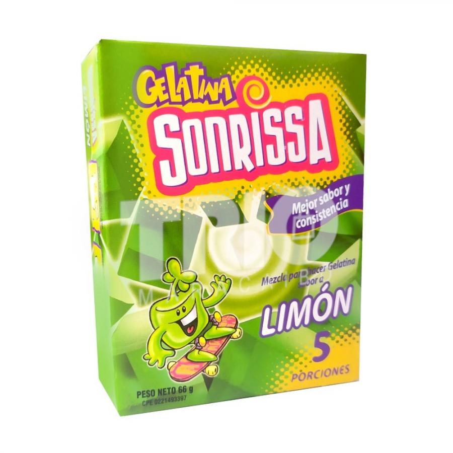GELATINA SONRISSA LIMON 66GR
