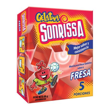 GELATINA SONRISSA FRESA 66GR