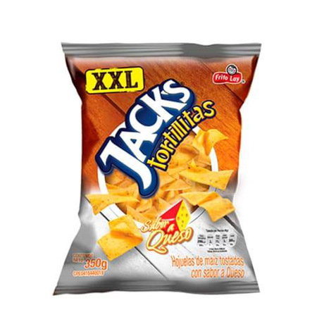 TORTILLITAS JACKS QUESO XXL 350GR