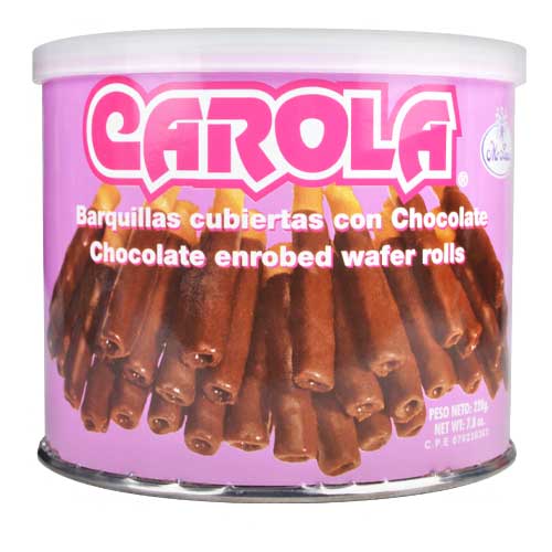 CAROLA BARQUILLAS CUBIERTAS CON CHOCOLATE 220GR