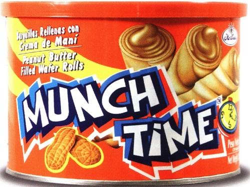 MUNCH TIME BARQUILLA RELLENA MANTEQUILLA MANI 300GR