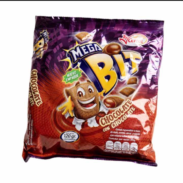 MEGA BIT CHOCOLATE CON CHOCOLATE 120GR