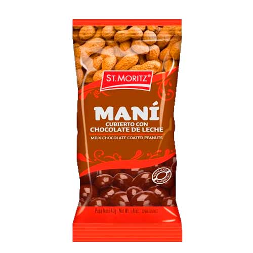 MANI CUBIERTO DE CHOCOLATE 12UND 40GR