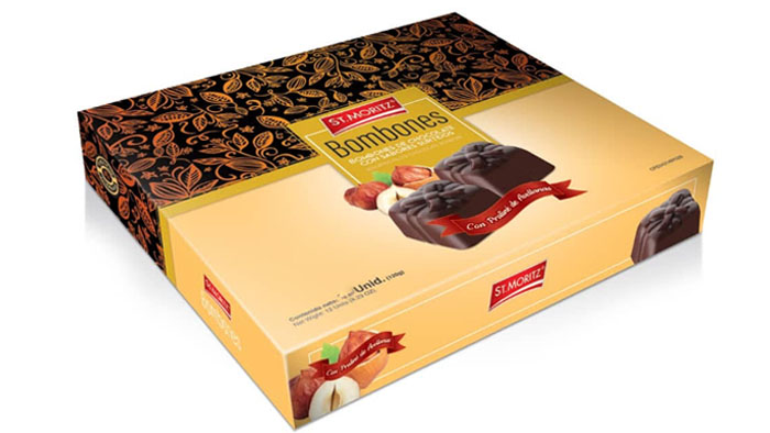 BOMBONES CON PRALINE DE AVELLANAS ST. MORIT 9UND