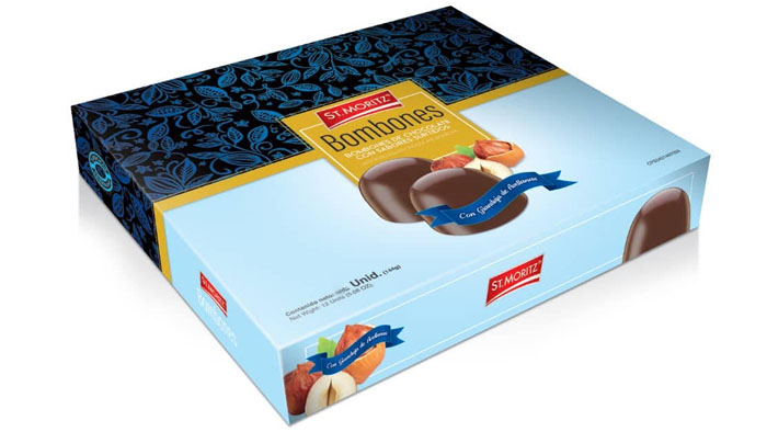 BOMBONES DE CHOCOLATE CON GANACHE DE AVELLANAS ST. MORITZ 9UND