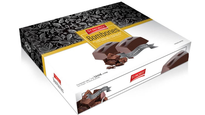BOMBONES DE CHOCOLATE CON GANACHE DE CHOCOLATE ST. MORITZ 9UND