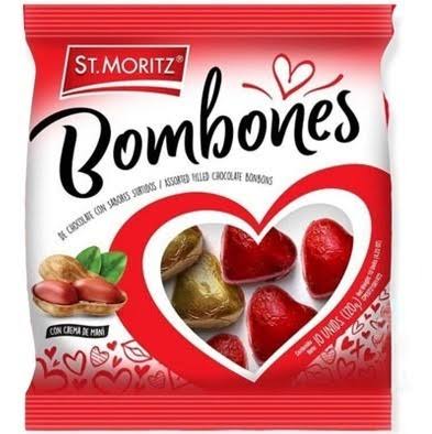 BOMBONES CON CREMA DE MANI ST. MORITZ 10UND
