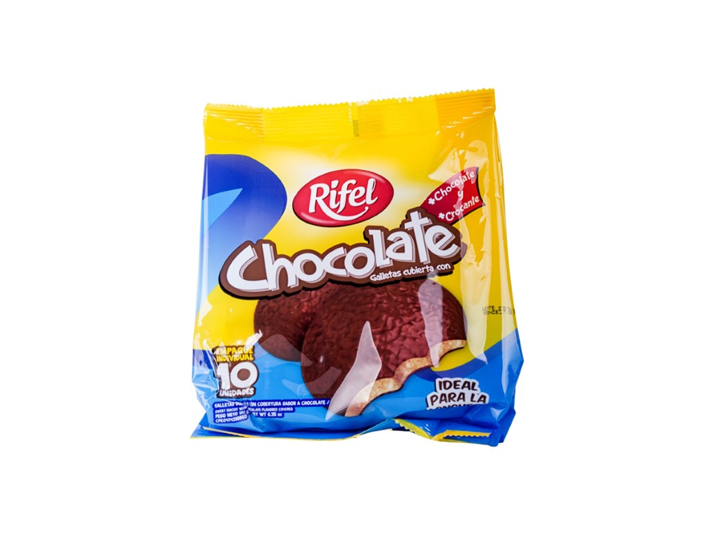GALLETAS CHOCOLATE RIFEL 10UNID 180GR