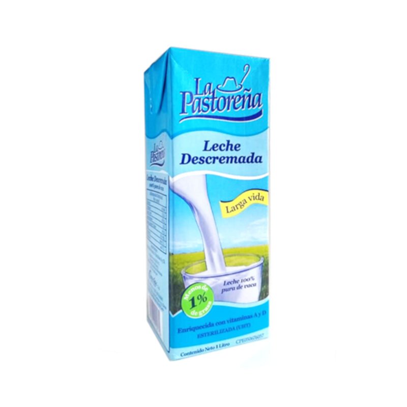 LECHE DESCREMADA LA PASTOREÑA 1L