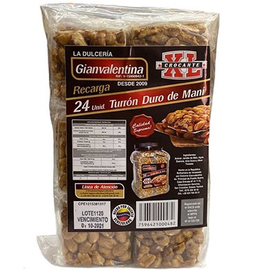 TURRÓN DURO DE MANÍ 24UND