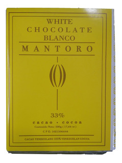 CHOCOLATE CON LECHE MANTORO 33% CACAO 500GR