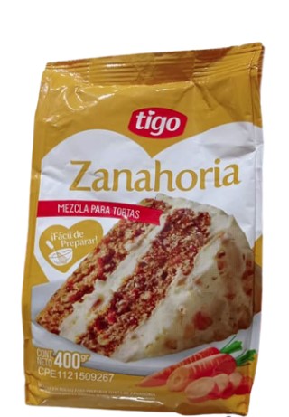 MEZCLA PARA TORTA ZANAHORIA TIGO 400GR