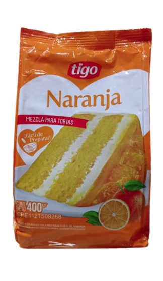 MEZCLA PARA TORTA NARANJA TIGO 400GR