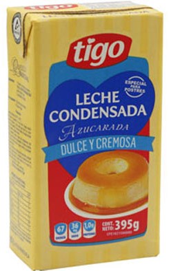 LECHE CONDENSADA TIGO TETRAPACK 395GR
