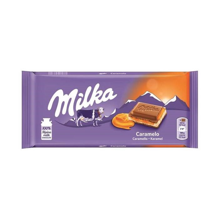 CHOCOLATE MILKA CARAMEL 100GR