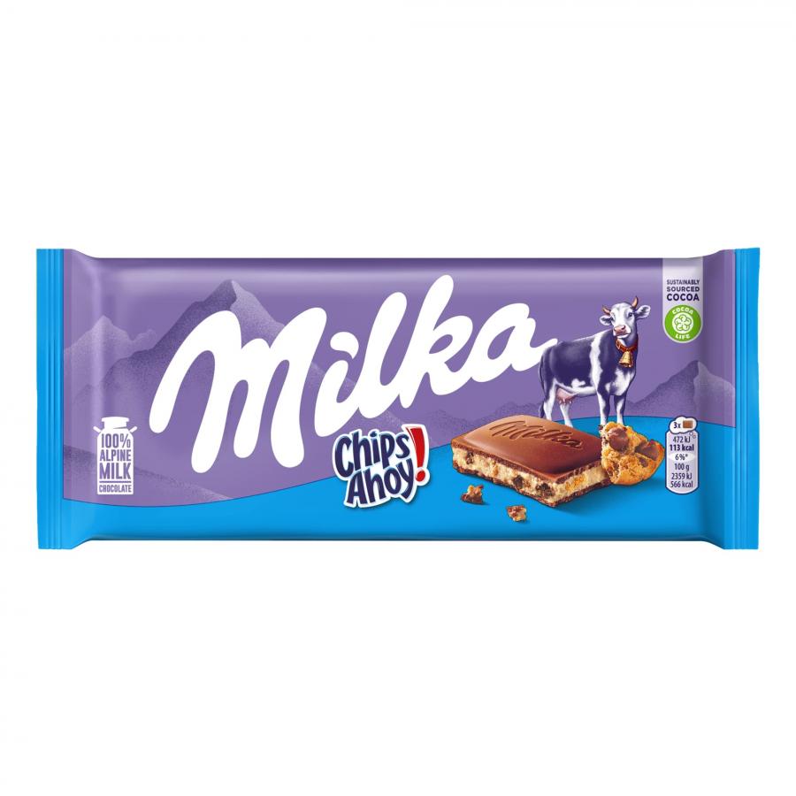 CHOCOLATE MILKA CHIPS AHOY 100GR