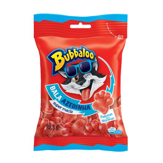 GOMITAS BUBBALOO PATITAS FRESA 82.5G