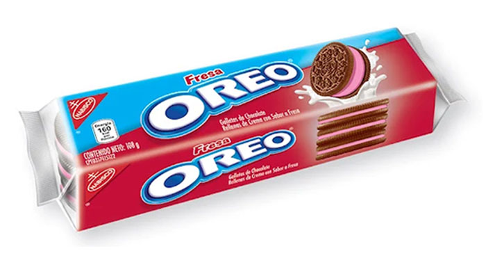 GALLETA OREO TUBULAR FRESA 108GR