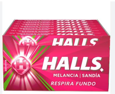 HALLS SANDIA Y EUCALIPTO 21UND