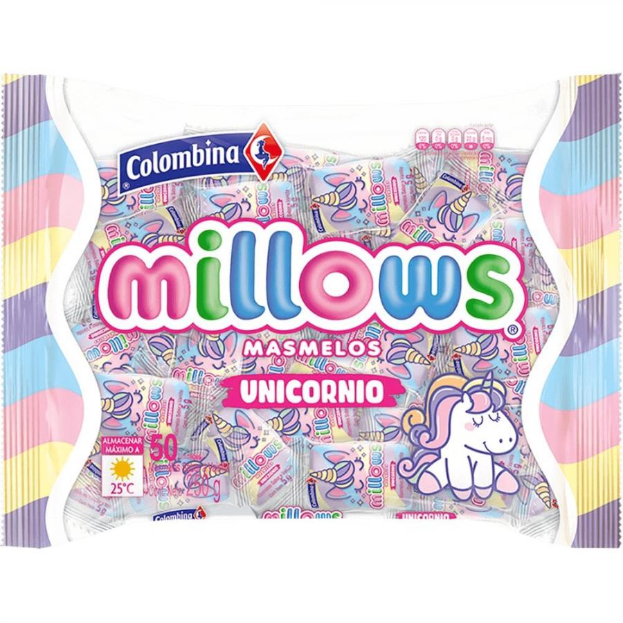 MILLOWS MASMELOS UNICORNIO 250GR 50UND