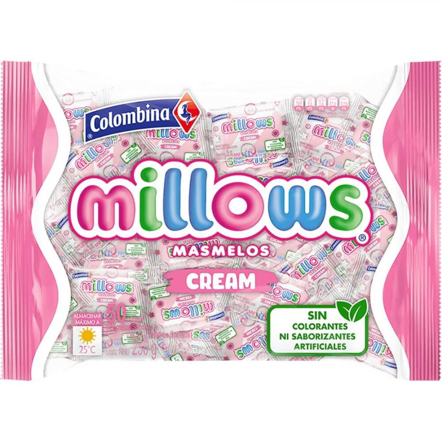 MILLOWS MASMELOS CREAM 250GR 50UND