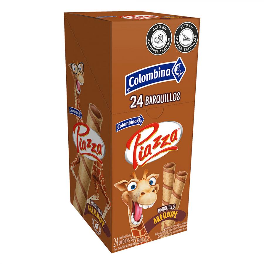PIAZZA BARQUILLOS CHOCOLATE 24UND