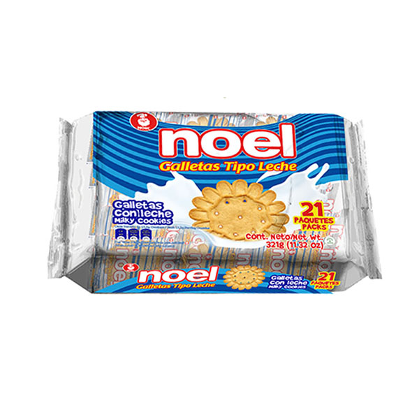 GALLETAS NOEL TIPO LECHE 21 PAQUETES
