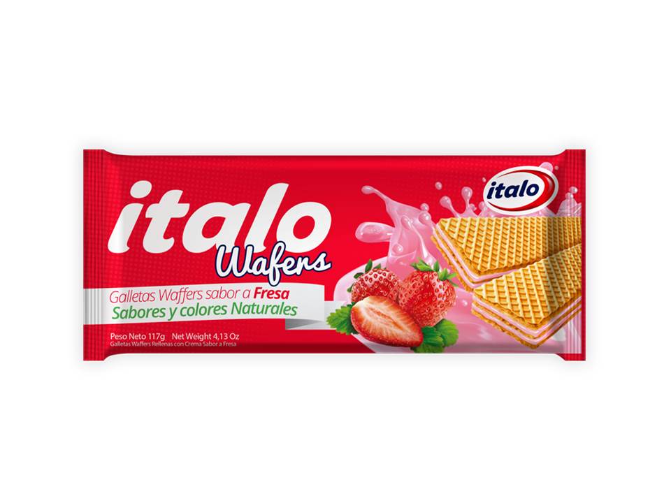 WAFERS ITALO SABOR FRESA 117GR