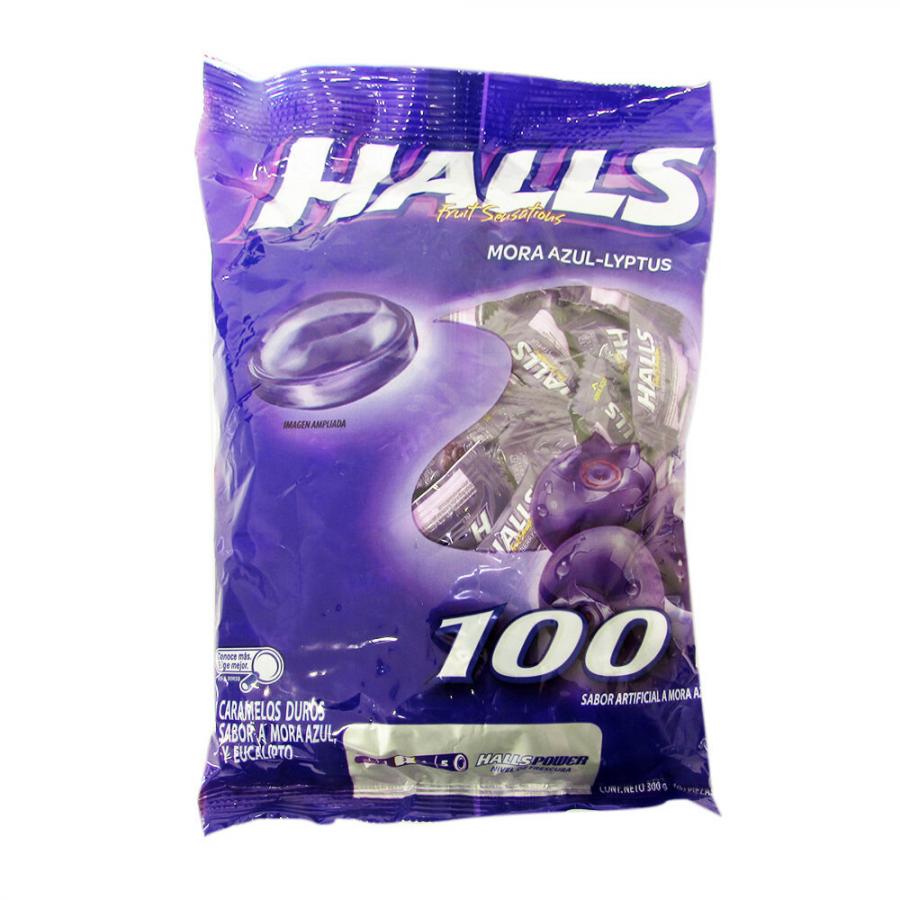 HALLS MENTOS MORA AZUL 100UND
