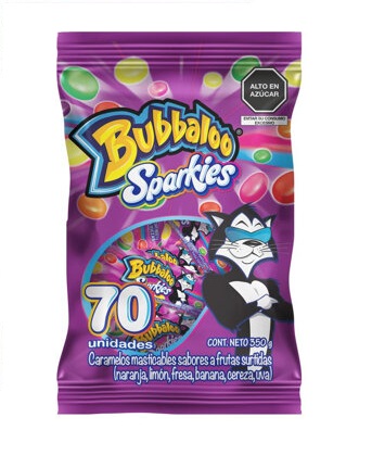 BUBBALOO SPARKIES 350GR 70UND