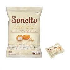 SONETTO CARAMELOS BLANDOS CHOCOLATE BLANCO 100UND